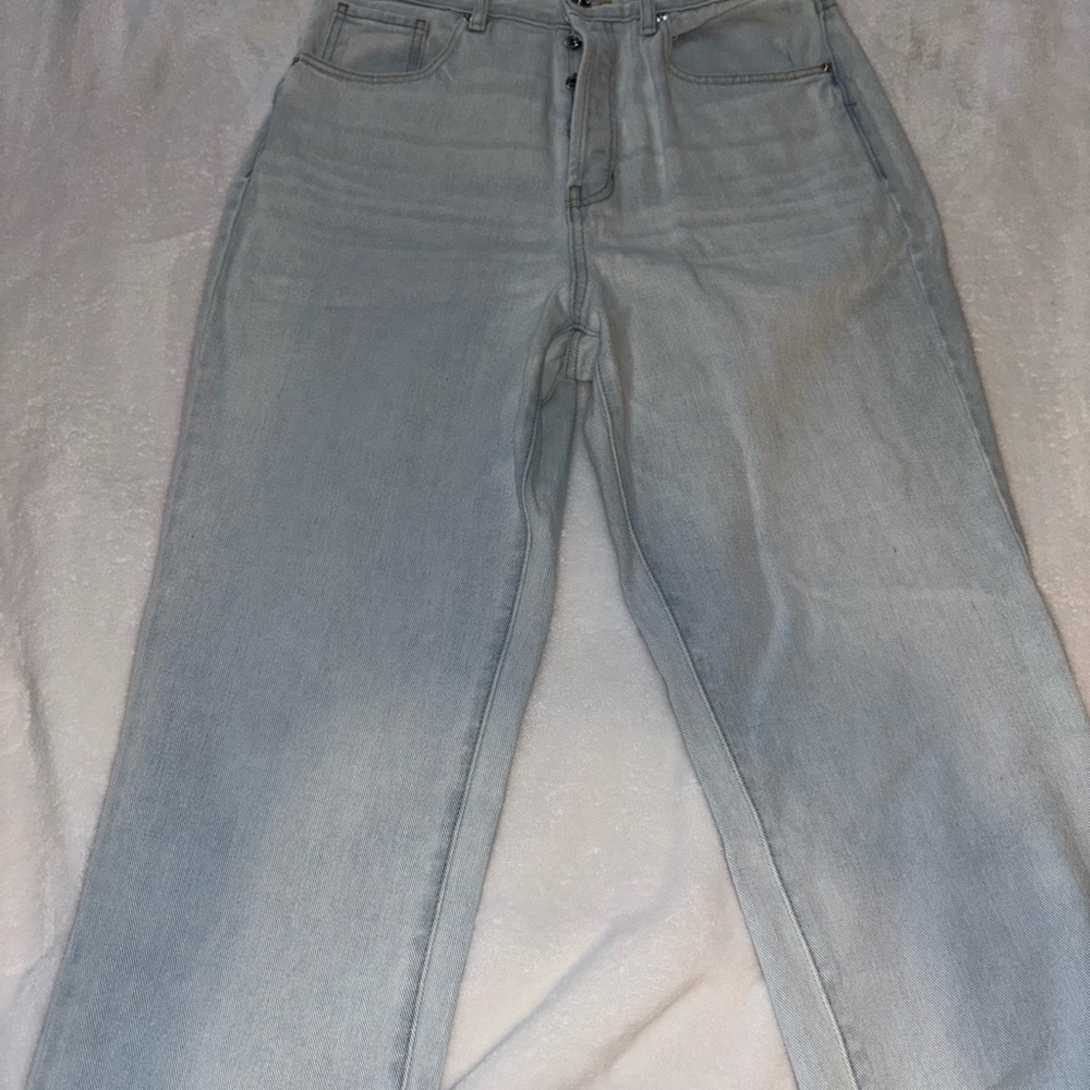 Light Blue Women's Jeans- button closure